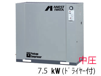 CLP75EF-14DM5/M6|アネスト岩田|給油式|レシプロ|7.5kw|三相200Ｖ